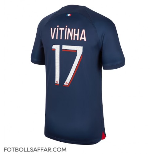 Paris Saint-Germain Vitinha Ferreira #17 Hemmatröja 2023-24 Kortärmad
